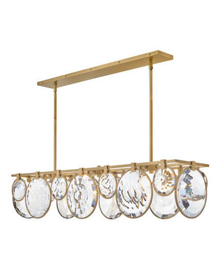 Nala LED Linear Chandelier in Heritage Brass (138|FR31266HBR)