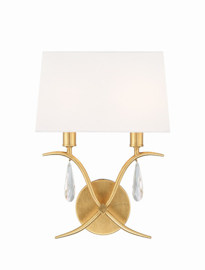 Rollins Two Light Wall Sconce in Antique Gold (60|ROL-18802-GA)