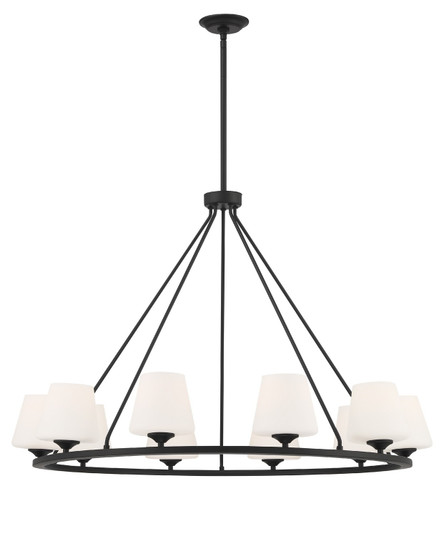 Keenan Ten Light Chandelier in Matte Black (60|KEE-A3009-MK)