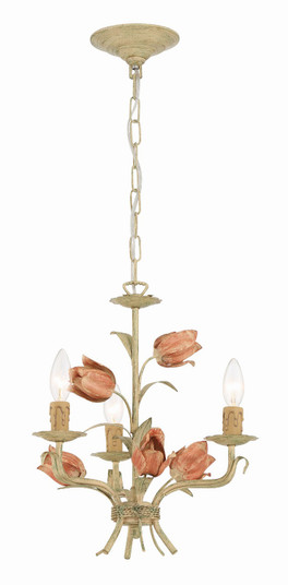 Southport Three Light Mini Chandelier in Sage Rose (60|4803-SR)