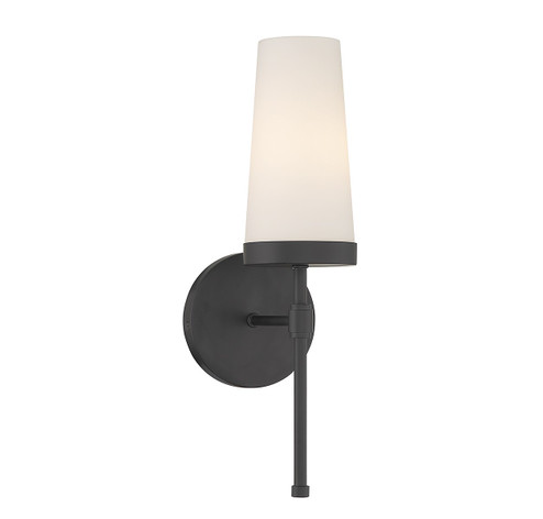 Haynes One Light Wall Sconce in Matte Black (51|9-2801-1-89)