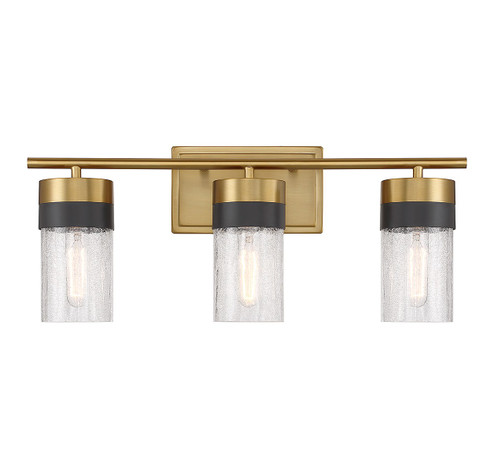 Brickell Three Light Bathroom Vanity in Warm Brass (51|8-3600-3-322)