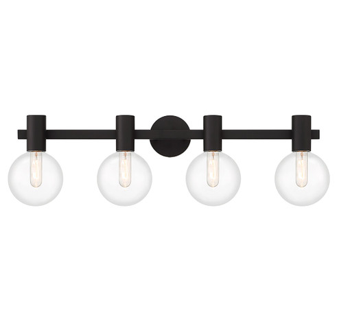 Wright Four Light Bathroom Vanity in Matte Black (51|8-3076-4-BK)