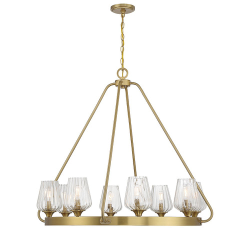 Carlton Four Light Chandelier in Warm Brass (51|1-3392-4-322)