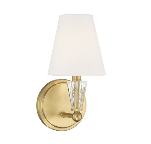 One Light Wall Sconce in Natural Brass (446|M90102NB)