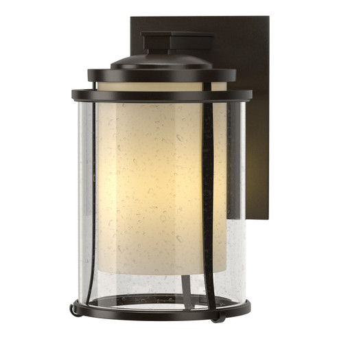 Meridian One Light Outdoor Wall Sconce in Coastal Oil Rubbed Bronze (39|305615-SKT-14-ZS0283)