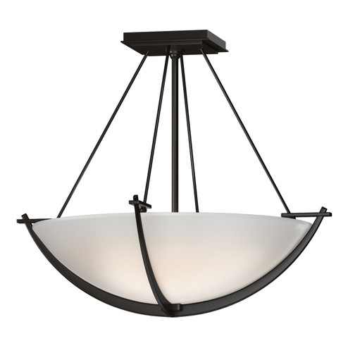 Compass Three Light Semi Flush Mount in Oil Rubbed Bronze (39|124555-SKT-14-GG0020)