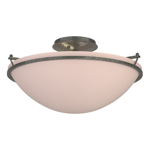 Simple Lines Three Light Semi-Flush Mount in Natural Iron (39|124304-SKT-20-SS0053)