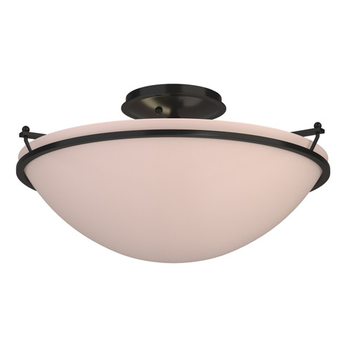 Simple Lines Three Light Semi-Flush Mount in Black (39|124304-SKT-10-SS0053)
