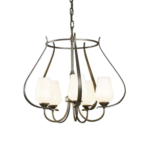 Flora Five Light Chandelier in Natural Iron (39|103045-SKT-20-ZS0354)