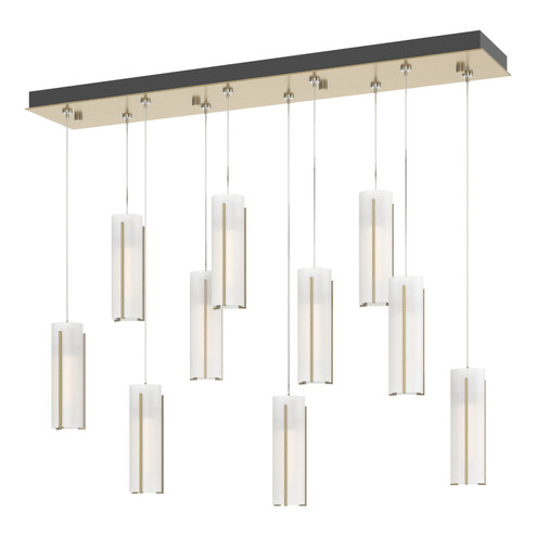 Exos Glass LED Pendant in Modern Brass (39|131204-SKT-STND-86-GG0065)