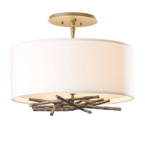 Brindille Three Light Semi-Flush Mount in Bronze (39|127660-SKT-05-SE1505)