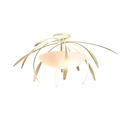 Dahlia Two Light Semi-Flush Mount in Bronze (39|124352-SKT-05-GG0048)