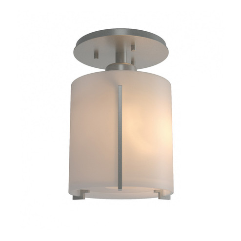 Exos Glass One Light Semi-Flush Mount in Vintage Platinum (39|123775-SKT-82-GG0140)