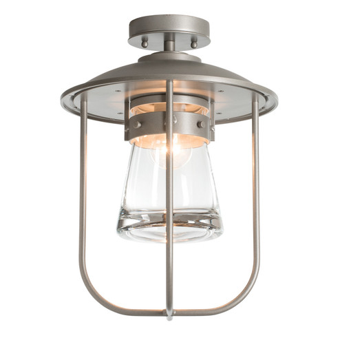 Erlenmeyer One Light Outdoor Semi-Flush Mount in Coastal Black (39|356015-SKT-80-ZM0467)