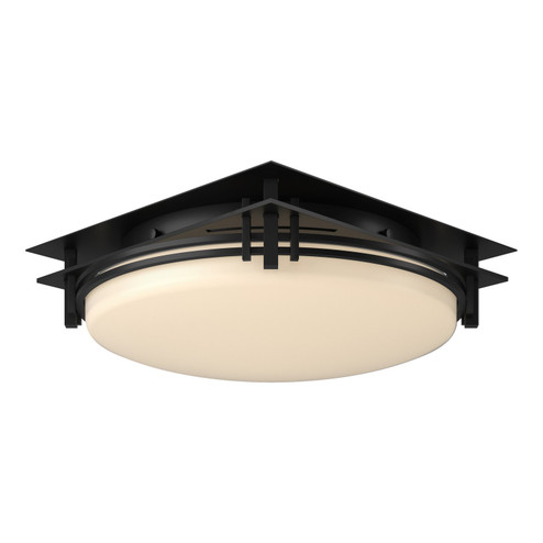 Banded Two Light Semi-Flush Mount in Black (39|124394-SKT-10-GG0097)