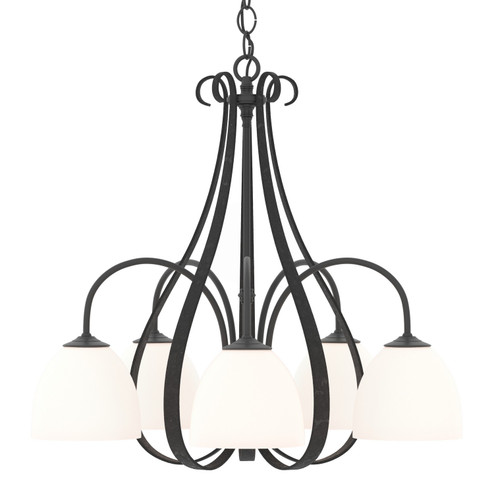 Sweeping Taper Five Light Chandelier in Black (39|101445-SKT-10-GG0001) Sweeping Taper Five Light Chandelier in Black (39|101445-SKT-10-GG0001)