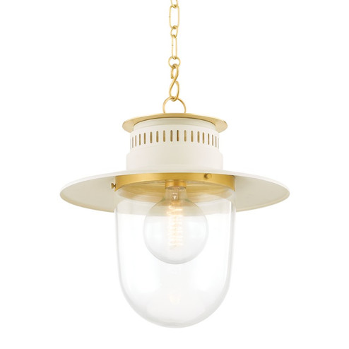 Nori One Light Pendant in Aged Brass/Soft Cream (428|H773701L-AGB/SCR)