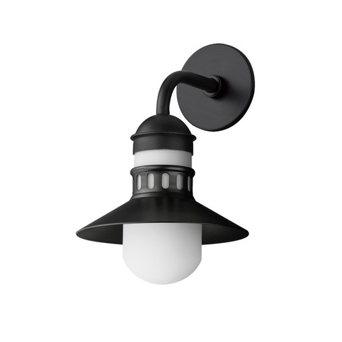 Admiralty One Light Outdoor Wall Sconce in Black (16|35122SWBK)