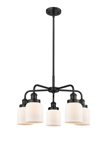 Ballston Urban Five Light Chandelier in Matte Black (405|916-5CR-BK-G51)