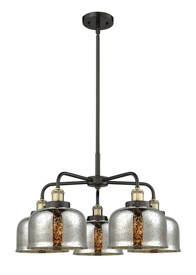 Downtown Urban Five Light Chandelier in Black Antique Brass (405|916-5CR-BAB-G78)