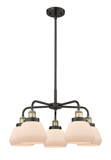 Downtown Urban Five Light Chandelier in Black Antique Brass (405|916-5CR-BAB-G171)