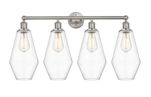Edison Four Light Bath Vanity in Satin Nickel (405|616-4W-SN-G652-7)
