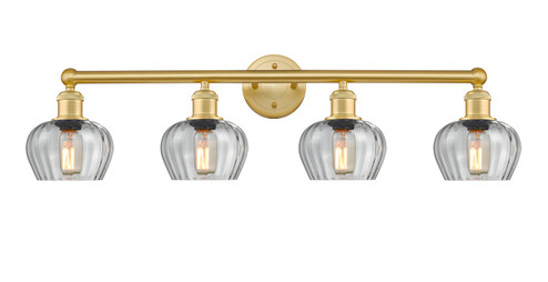 Edison Four Light Bath Vanity in Satin Gold (405|616-4W-SG-G92)