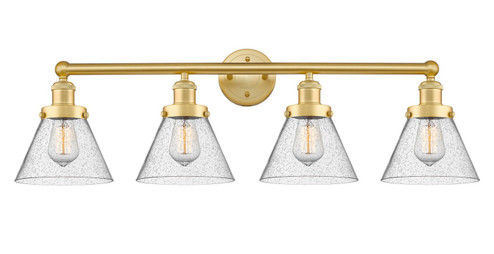 Edison Four Light Bath Vanity in Satin Gold (405|616-4W-SG-G44)