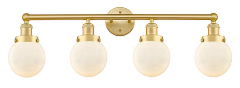 Edison Four Light Bath Vanity in Satin Gold (405|616-4W-SG-G201-6)