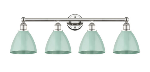 Edison Four Light Bath Vanity in Polished Nickel (405|616-4W-PN-MBD-75-SF)
