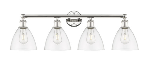 Edison Four Light Bath Vanity in Polished Nickel (405|616-4W-PN-GBD-752)