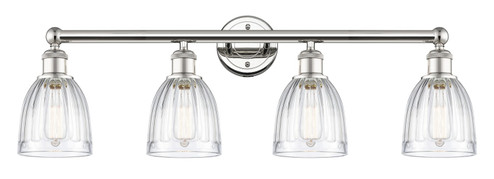 Edison Four Light Bath Vanity in Polished Nickel (405|616-4W-PN-G442)
