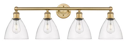 Edison Four Light Bath Vanity in Brushed Brass (405|616-4W-BB-GBD-752)