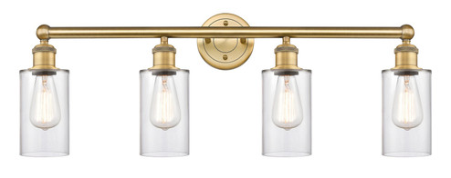 Edison Four Light Bath Vanity in Brushed Brass (405|616-4W-BB-G802)