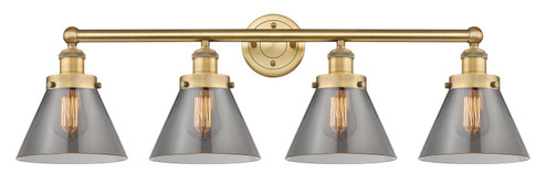 Edison Four Light Bath Vanity in Brushed Brass (405|616-4W-BB-G43)