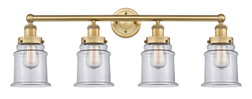 Edison Four Light Bath Vanity in Brushed Brass (405|616-4W-BB-G182)