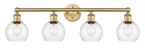Edison Four Light Bath Vanity in Brushed Brass (405|616-4W-BB-G122-6)