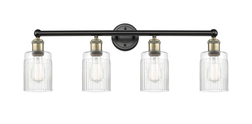 Edison Four Light Bath Vanity in Black Antique Brass (405|616-4W-BAB-G342) Edison Four Light Bath Vanity in Black Antique Brass (405|616-4W-BAB-G342)