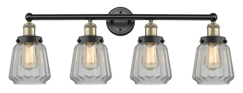 Edison Four Light Bath Vanity in Black Antique Brass (405|616-4W-BAB-G142)