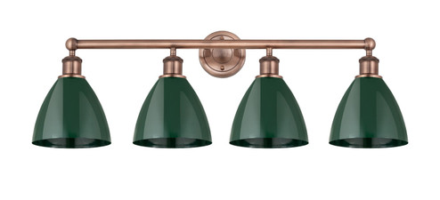 Edison Four Light Bath Vanity in Antique Copper (405|616-4W-AC-MBD-75-GR)