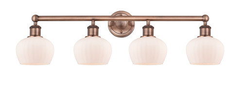 Edison Four Light Bath Vanity in Antique Copper (405|616-4W-AC-G91)