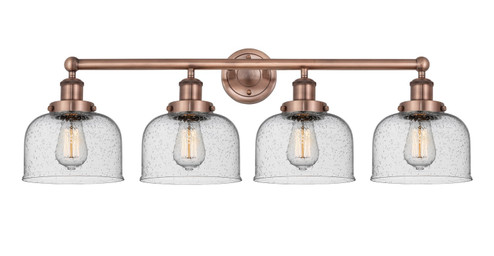 Edison Four Light Bath Vanity in Antique Copper (405|616-4W-AC-G74)