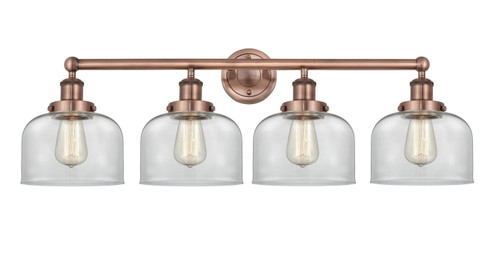 Edison Four Light Bath Vanity in Antique Copper (405|616-4W-AC-G72)