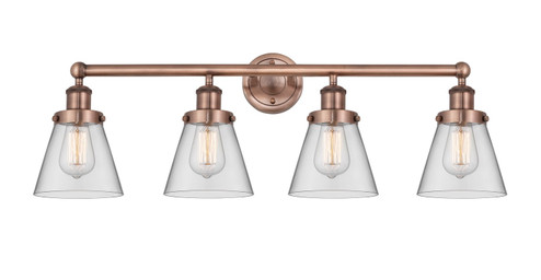 Edison Four Light Bath Vanity in Antique Copper (405|616-4W-AC-G62)