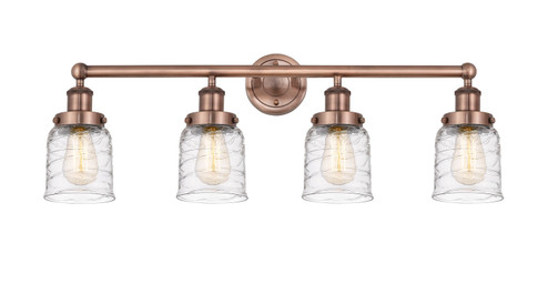 Edison Four Light Bath Vanity in Antique Copper (405|616-4W-AC-G513)
