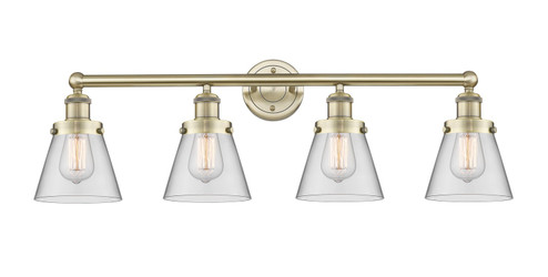 Edison Four Light Bath Vanity in Antique Brass (405|616-4W-AB-G62)