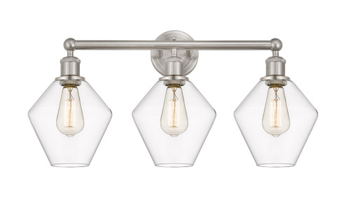 Edison Three Light Bath Vanity in Satin Nickel (405|616-3W-SN-G652-8)