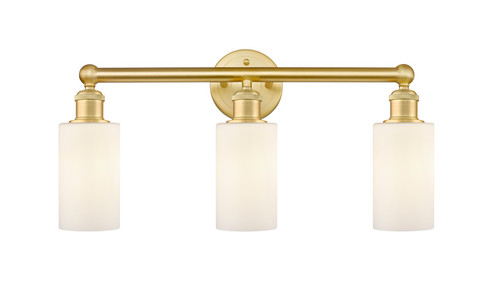Edison Three Light Bath Vanity in Satin Gold (405|616-3W-SG-G801)