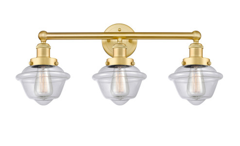 Edison Three Light Bath Vanity in Satin Gold (405|616-3W-SG-G532)